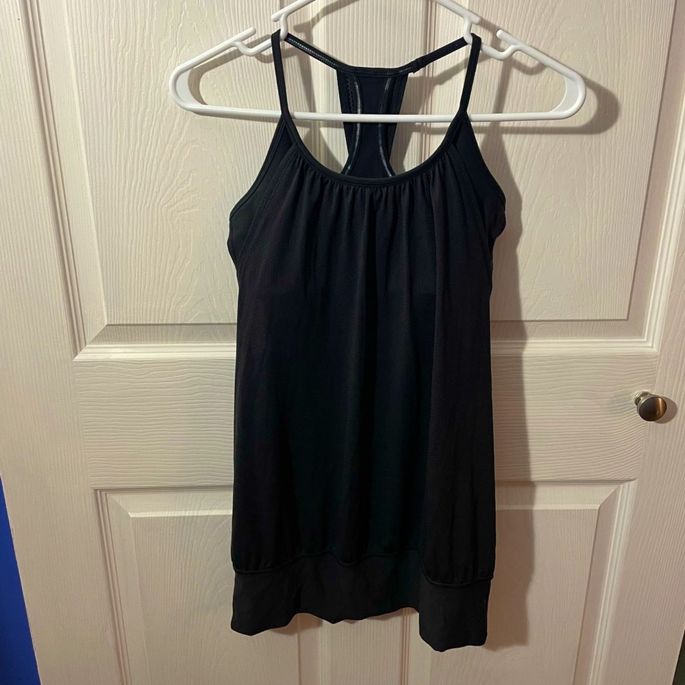 Lululemon Black Tank Top Size 6